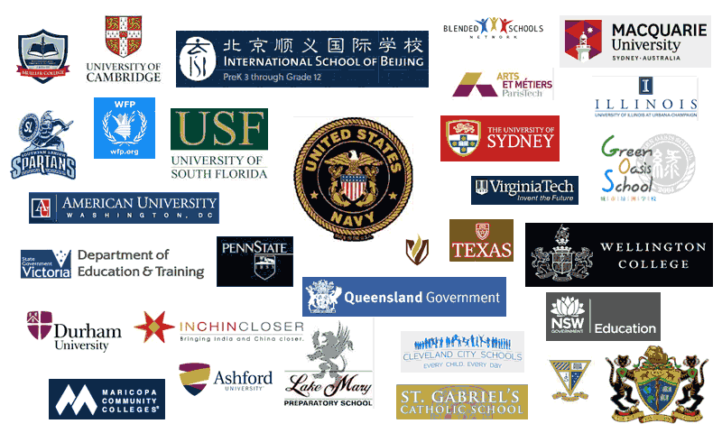 Institutions and Schools that have signed up with us